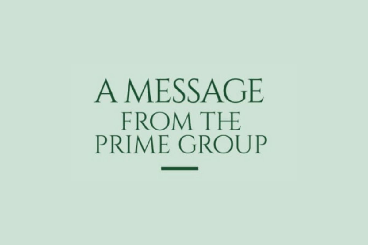 A Message From Prime Group